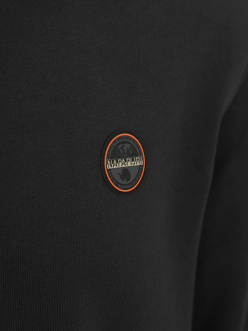 Napapijri Badge Hoodie Zwart