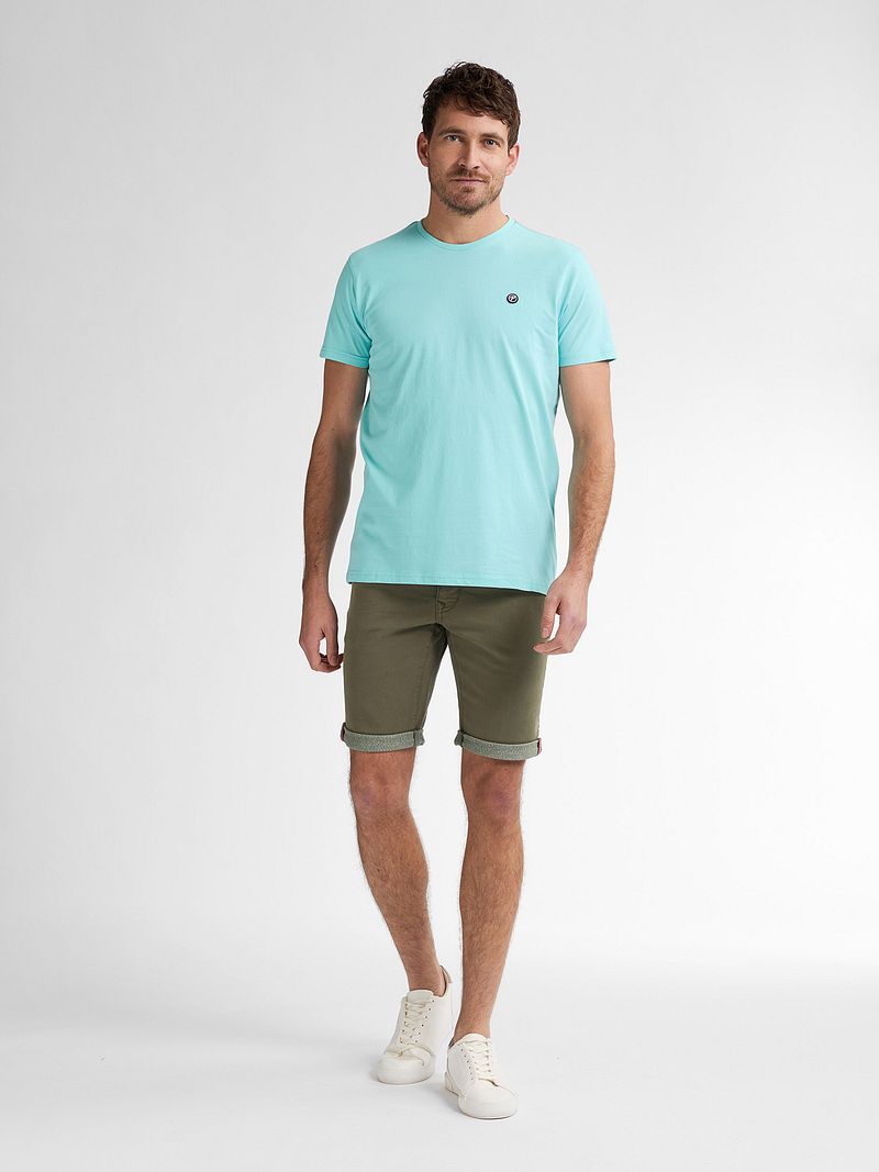 Petrol Denim Short Jackson Olijfgroen