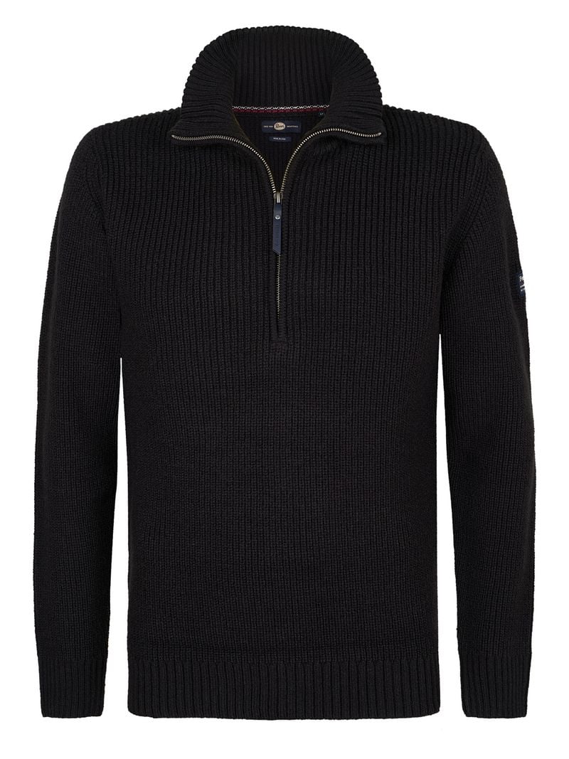 Petrol Half Zip Pullover Navy - Größe 3XL günstig online kaufen