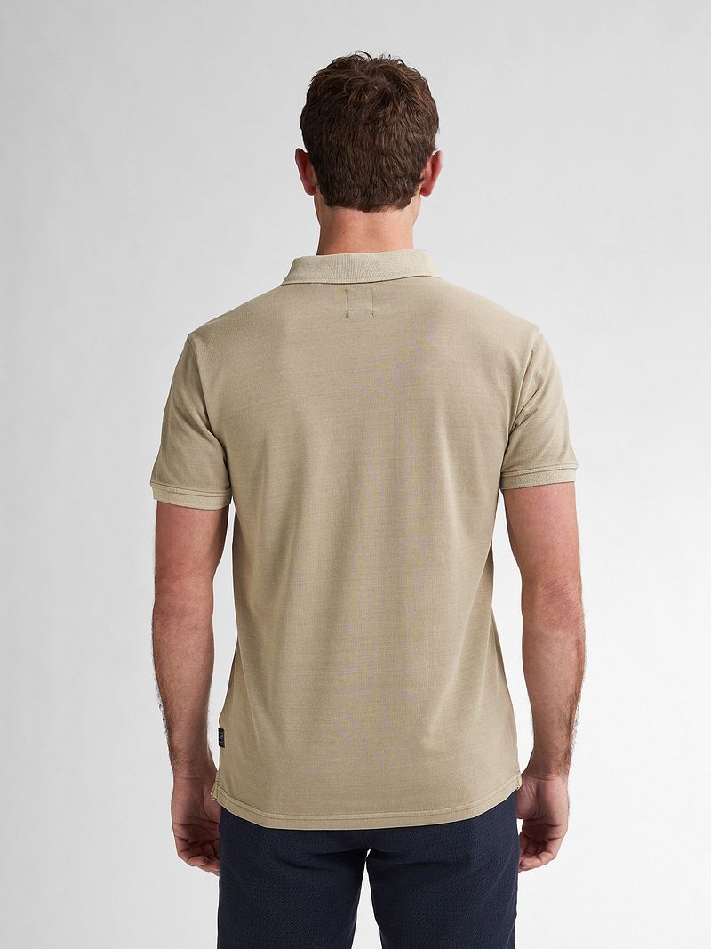 Petrol Piqué Polo Cayside Beige