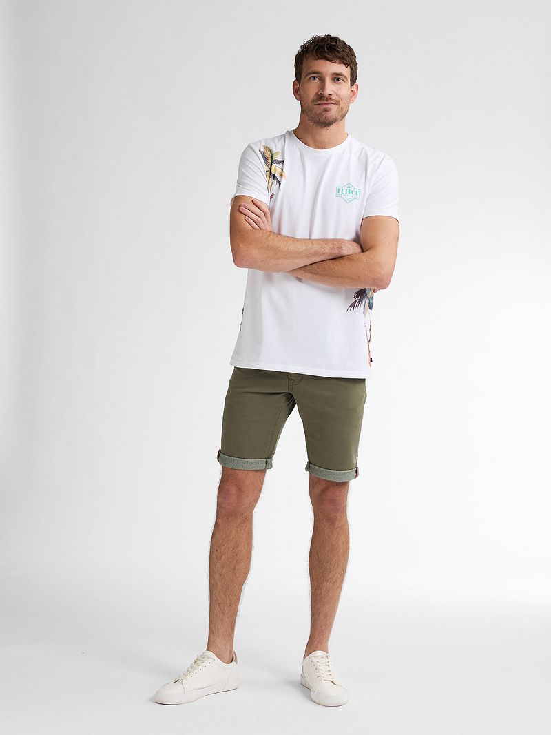 Petrol T-Shirt Islandcrest Print Weiß - Größe XXL günstig online kaufen
