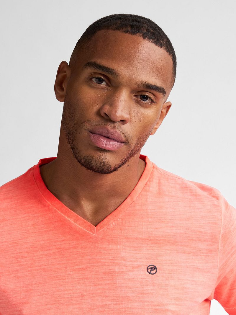 Petrol T-Shirt Stingray Bright Coral