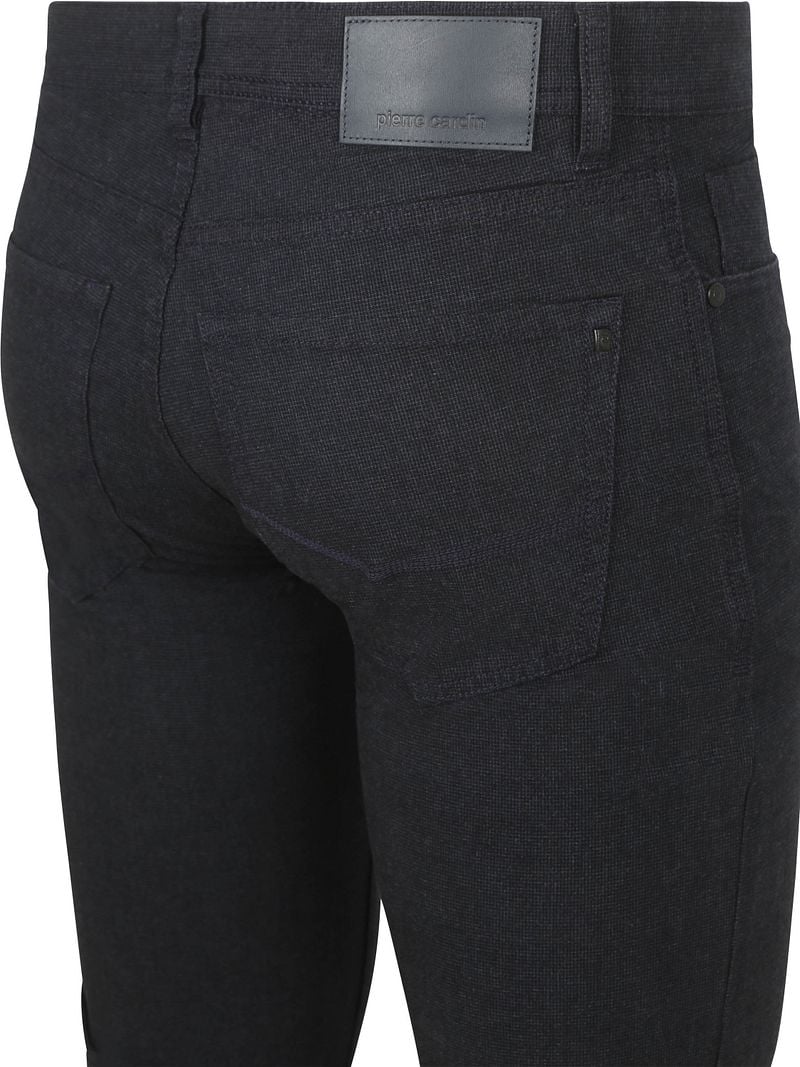 Pierre Cardin Broek Lyon Tapered Print Navy