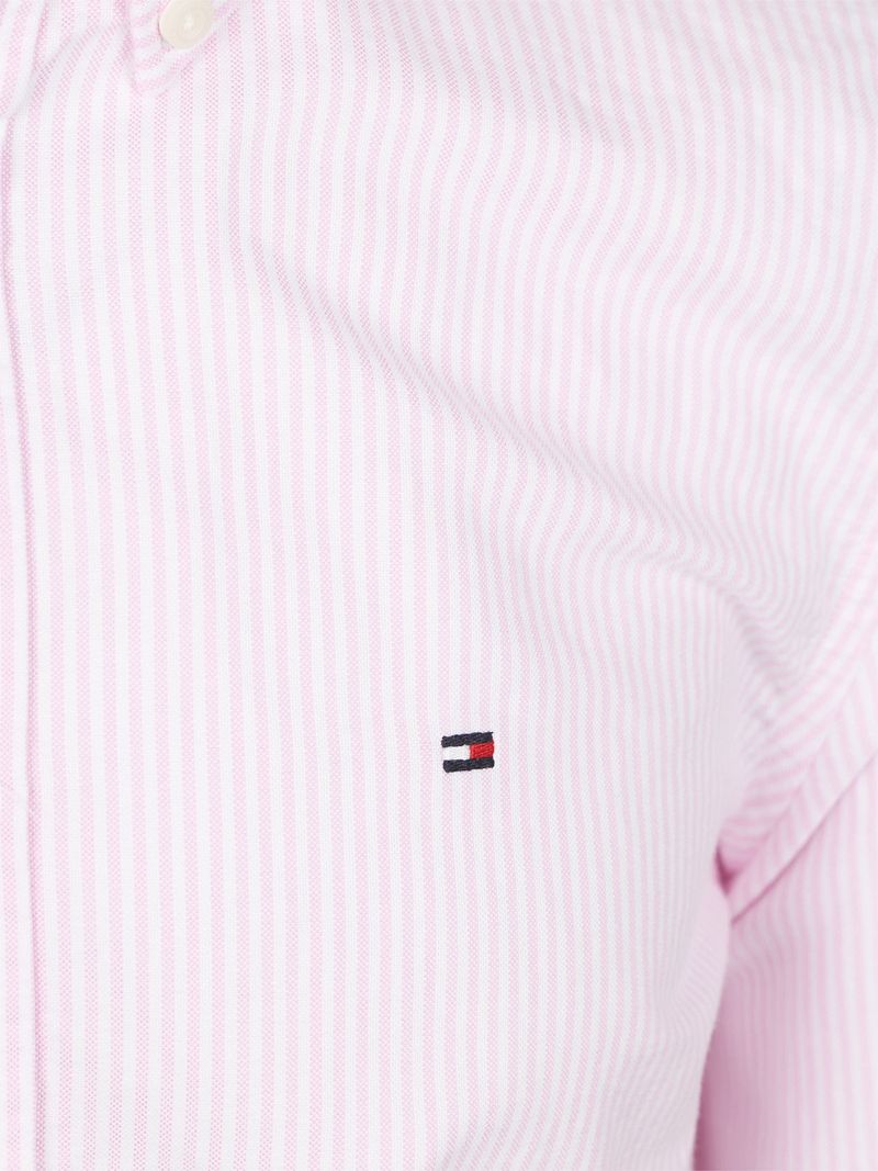 Tommy Hilfiger Oxford Hemd Streifen Rosa - Größe XXL günstig online kaufen