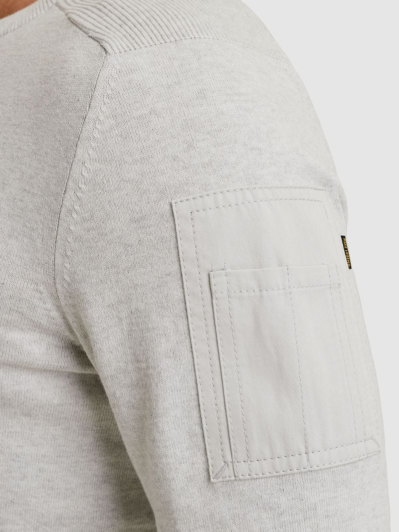 PME Legend American Classic Trui Lichtgrijs Melange