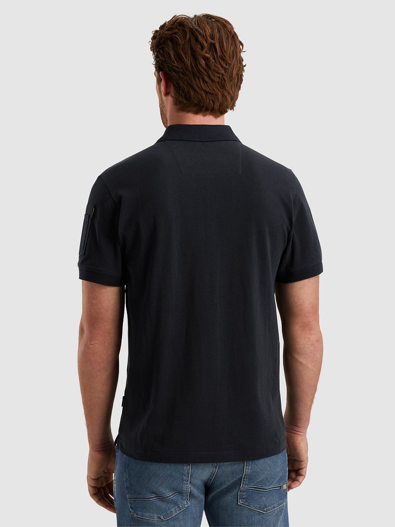 PME Legend Half-Zip Poloshirt Piqué Interlock Navy