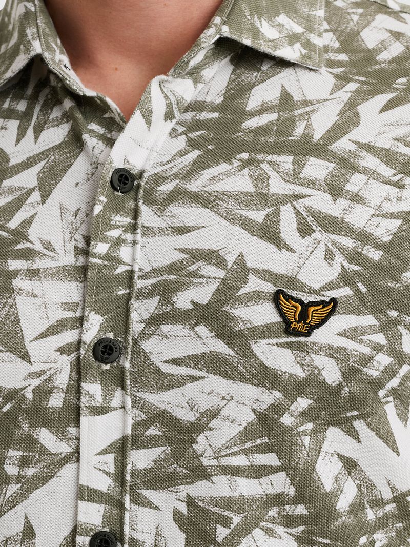 PME Legend Short Sleeve Overhemd Print Groen