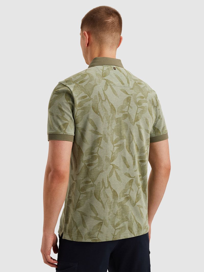 PME Legend Poloshirt Piqué Print Groen