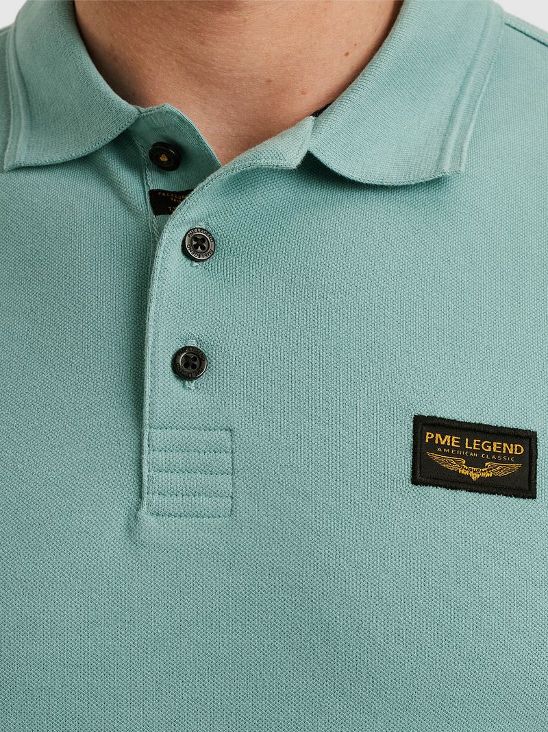 PME Legend Poloshirt Trackway Cameo Blauw