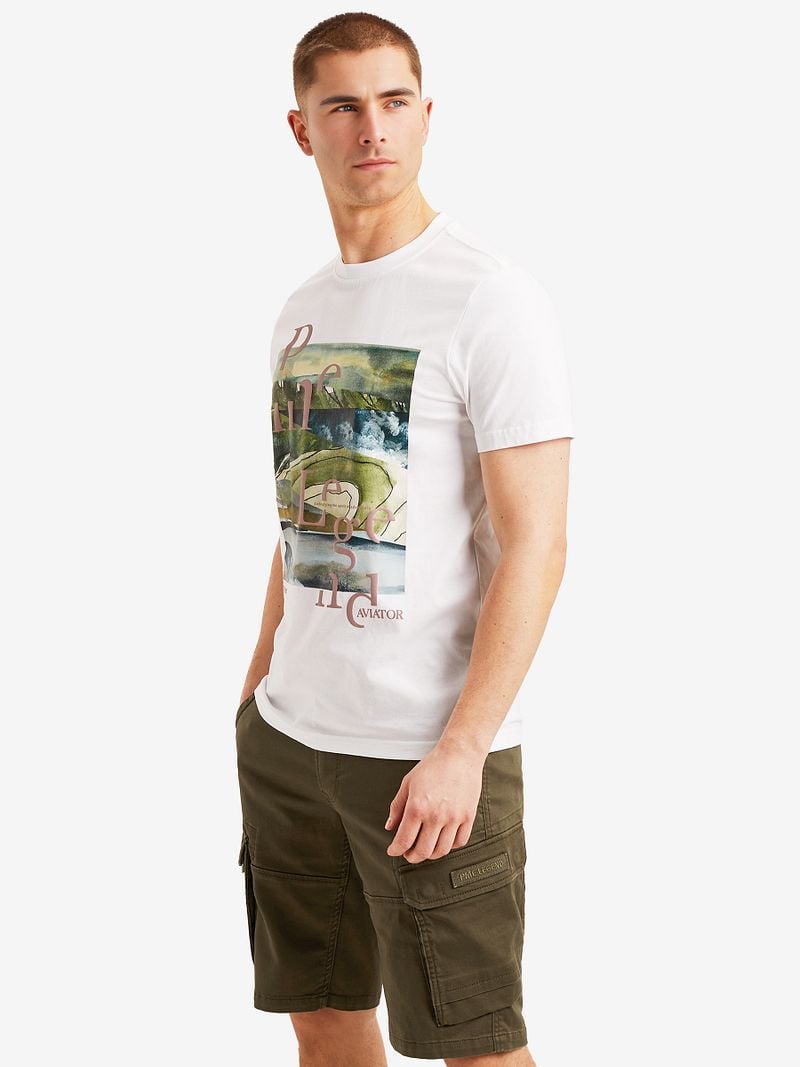 PME Legend T-Shirt Artwork Weiß - Größe XL günstig online kaufen
