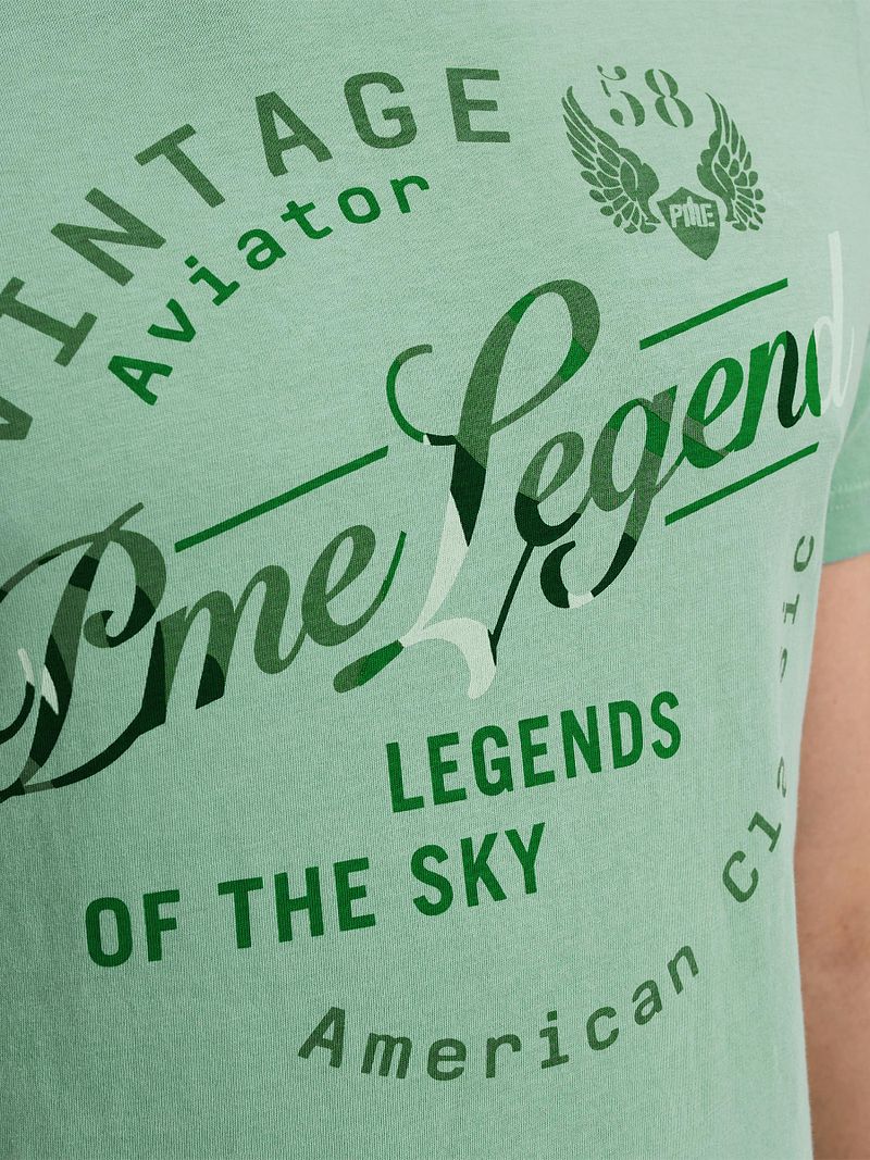 PME Legend T-Shirt Logo Artwork Turquoise