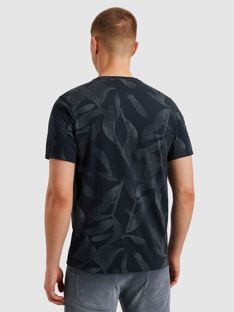 PME Legend T-Shirt Slub Jersey Print Navy