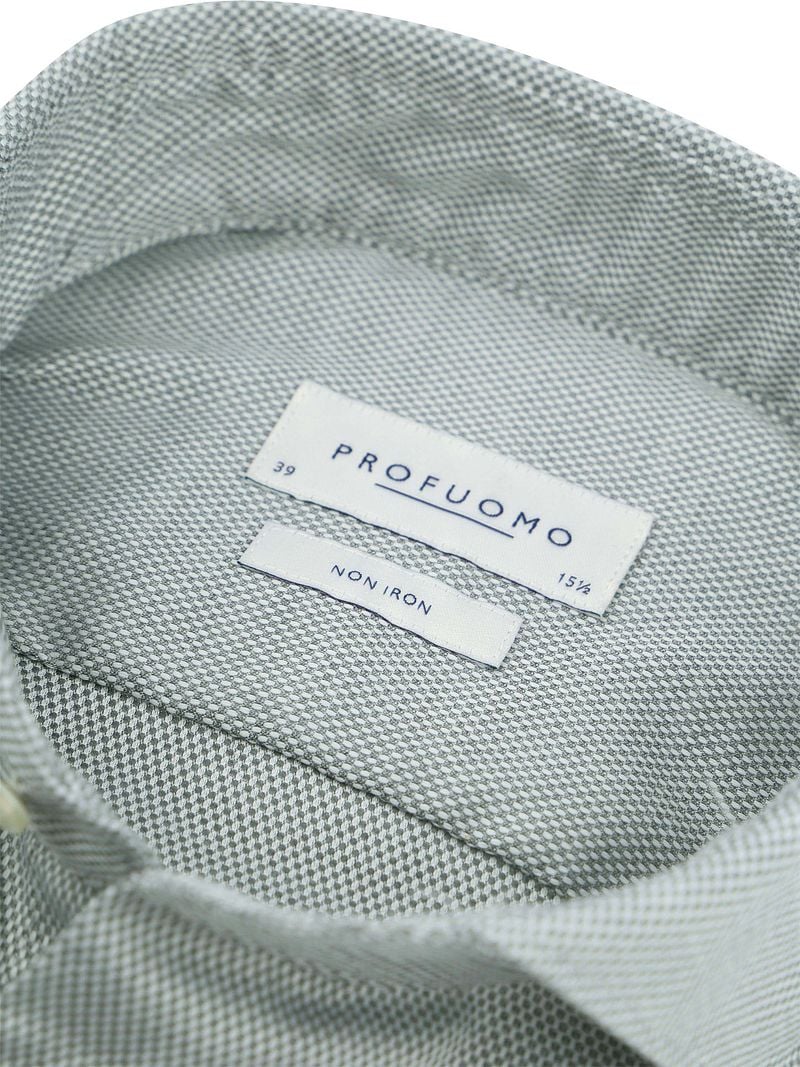 Profuomo Basketweave Overhemd Groen