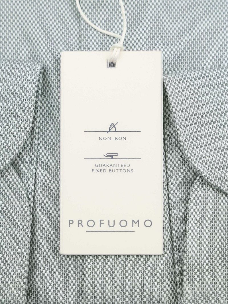 Profuomo Basketweave Overhemd Groen