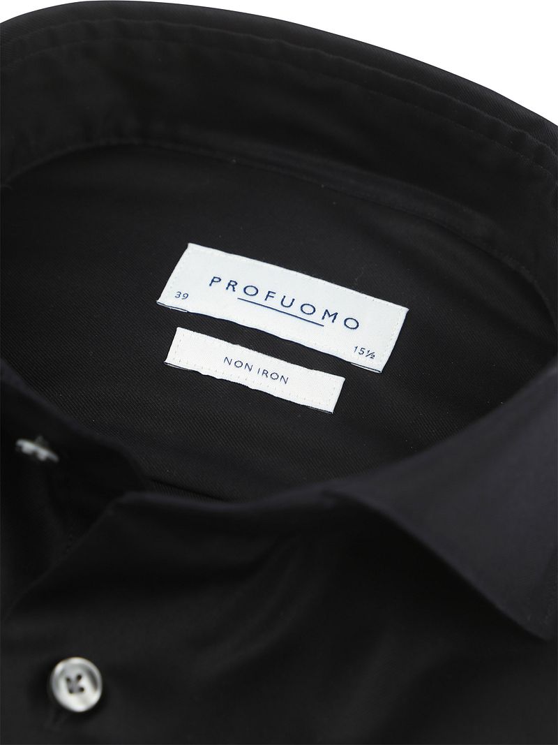 Profuomo Twill Overhemd Zwart