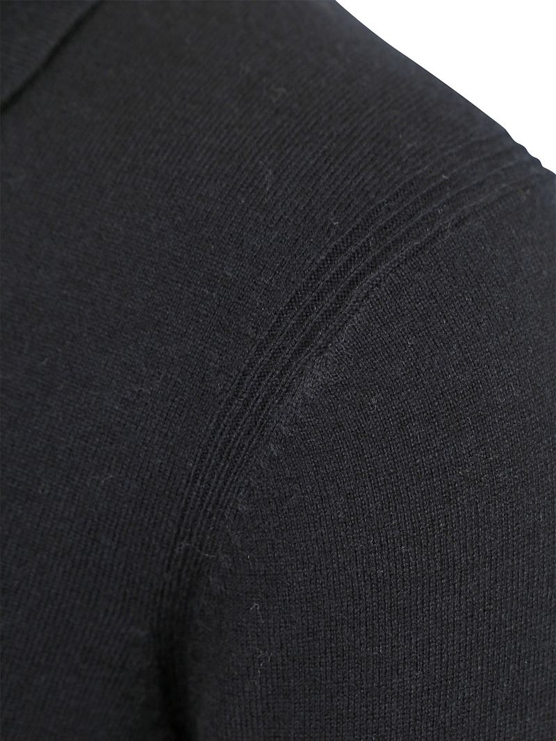Profuomo Longsleeve Poloshirt Wol Blend Navy