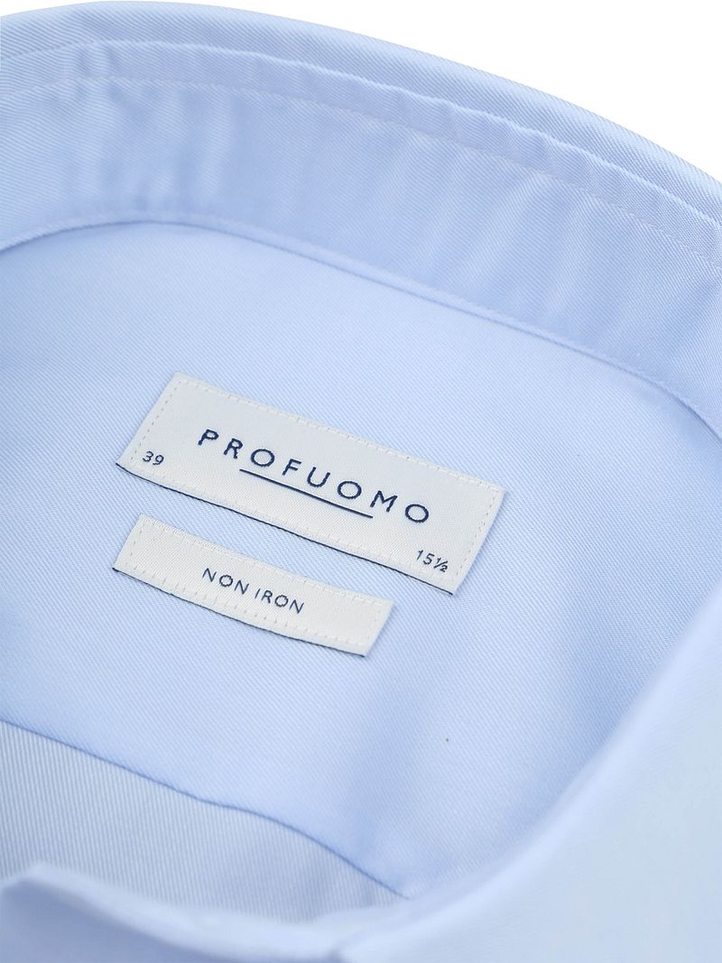 Profuomo Twill Overhemd Lichtblauw