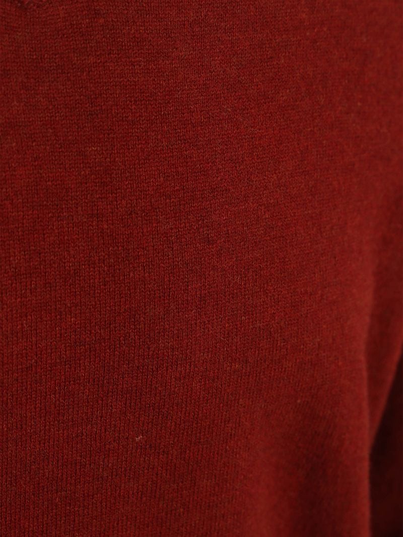 Steppin' Out Pullover V-Ausschnitt Merinowolle Rot - Größe 3XL günstig online kaufen