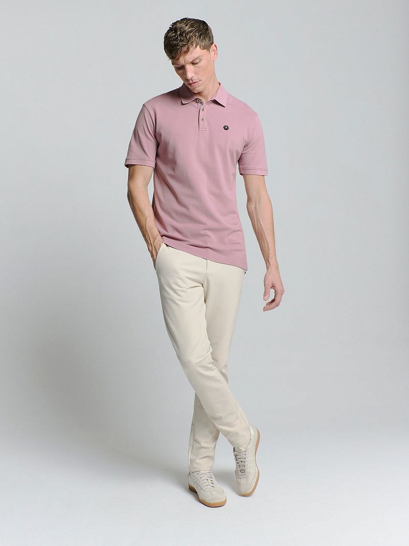 No Excess Poloshirt Piqué Mauve
