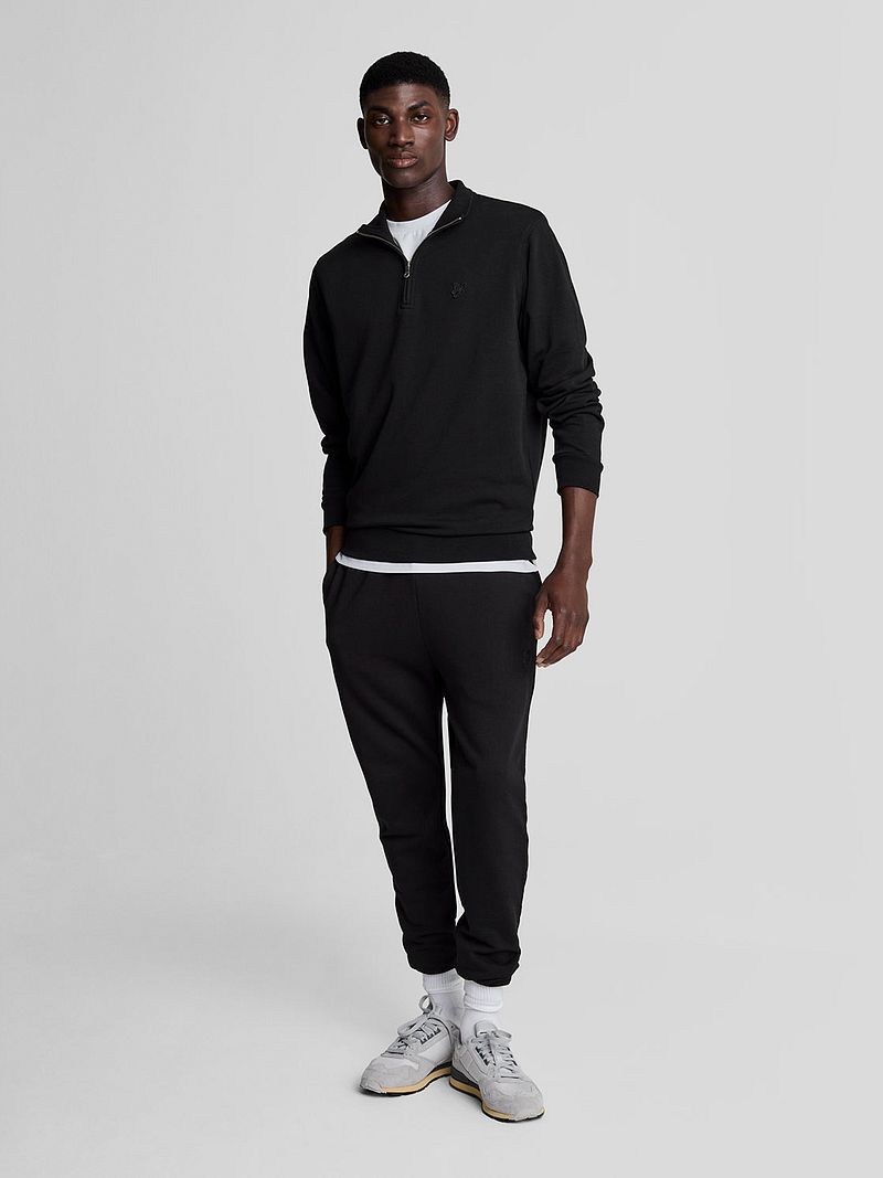 Lyle & Scott Half Zip Pull Tonal Schwarz - Größe XL günstig online kaufen