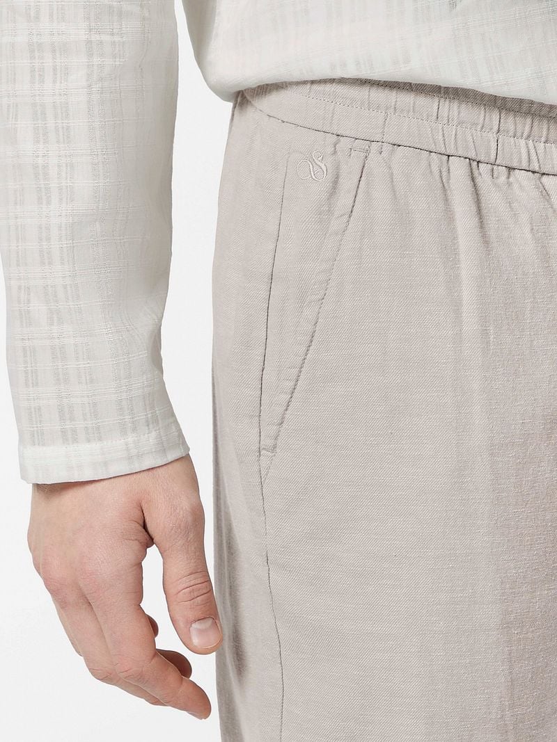 Scotch and Soda Chino Warren Linnen Greige