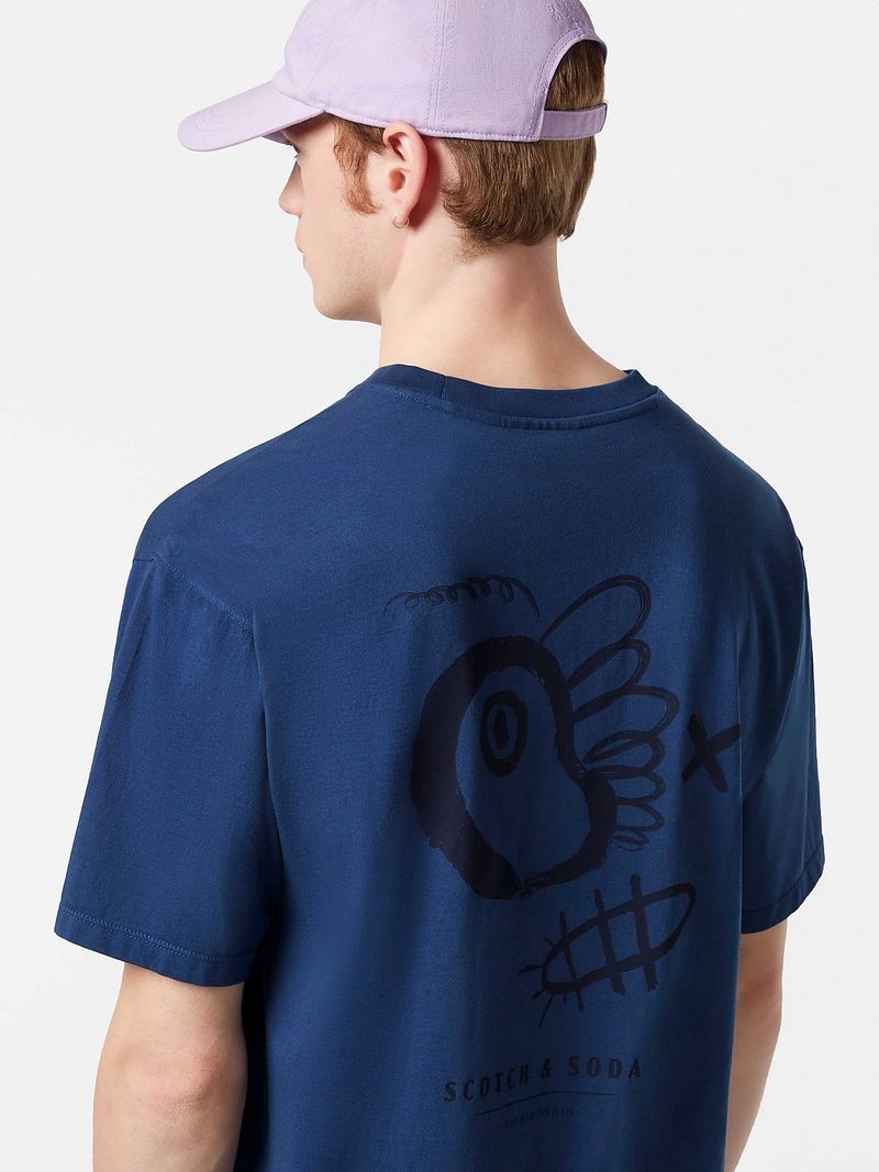 Scotch and Soda T-Shirt Navy Print