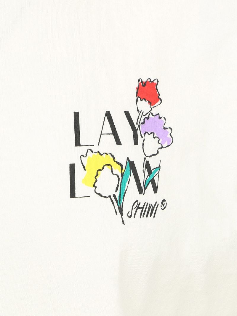 Shiwi T-Shirt Finn Sketched Flowers Off White - Größe XL günstig online kaufen