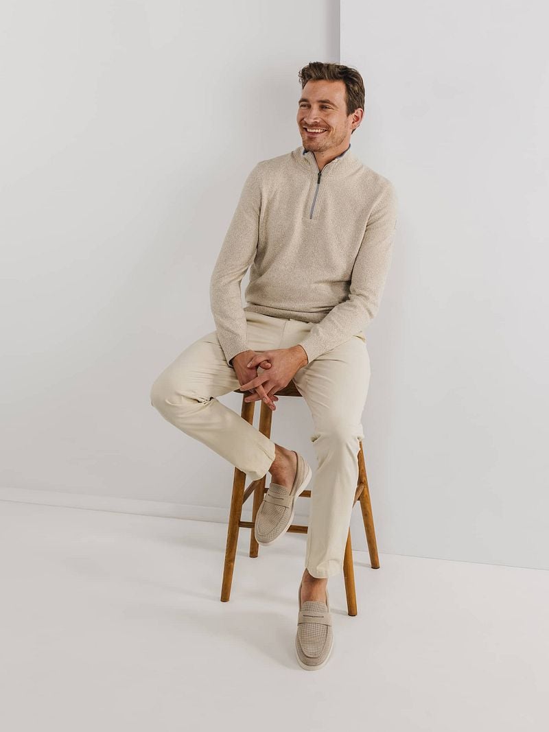 State Of Art Half Zip Pullover Melange Sand - Größe M günstig online kaufen