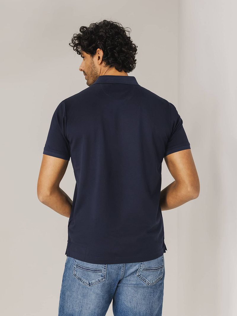 State of Art Poloshirt Mercerized Piqué Navy