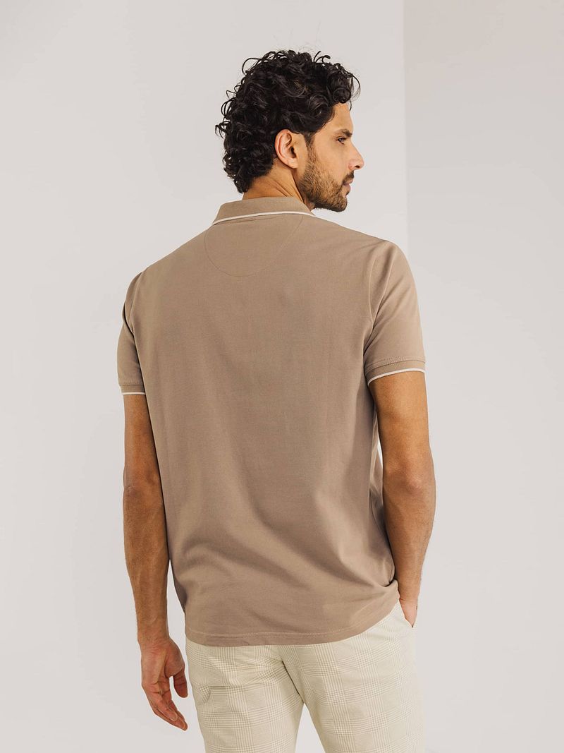 State of Art Poloshirt Piqué Bruin