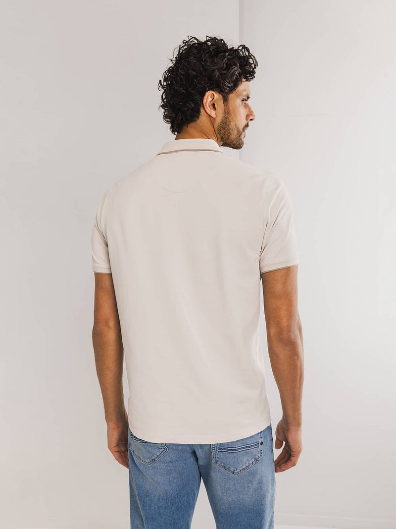 State of Art Poloshirt Piqué Greige