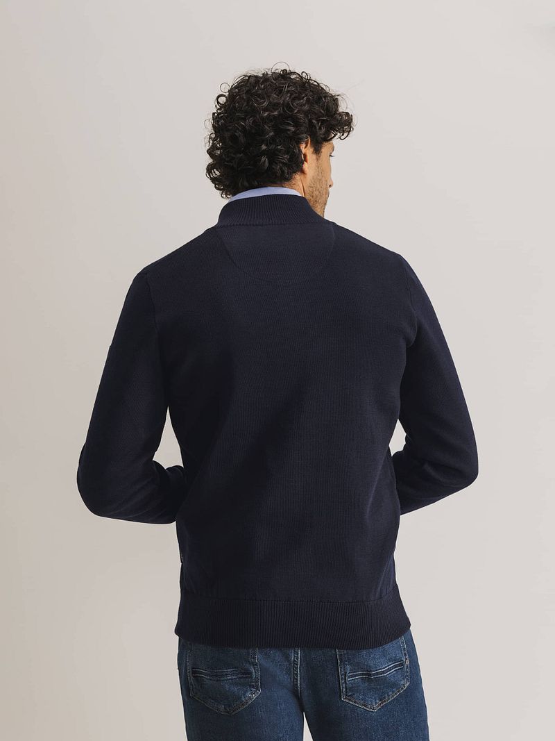 State of Art Vest Wol Blend Navy