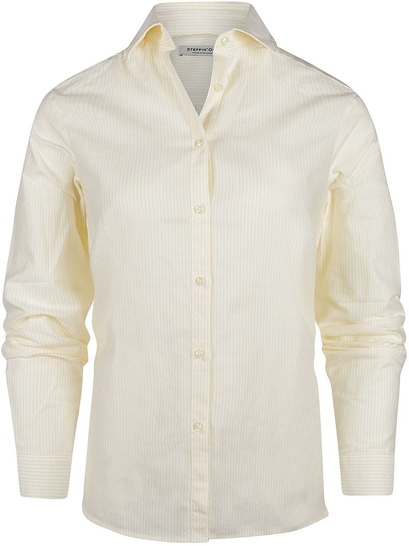 Steppin' Out Blouse Bibi Oxford Streep Geel