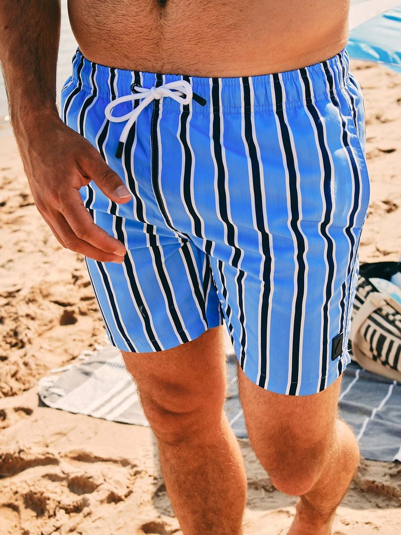 Suitable Badeshorts Stripe Blau - Größe XL günstig online kaufen