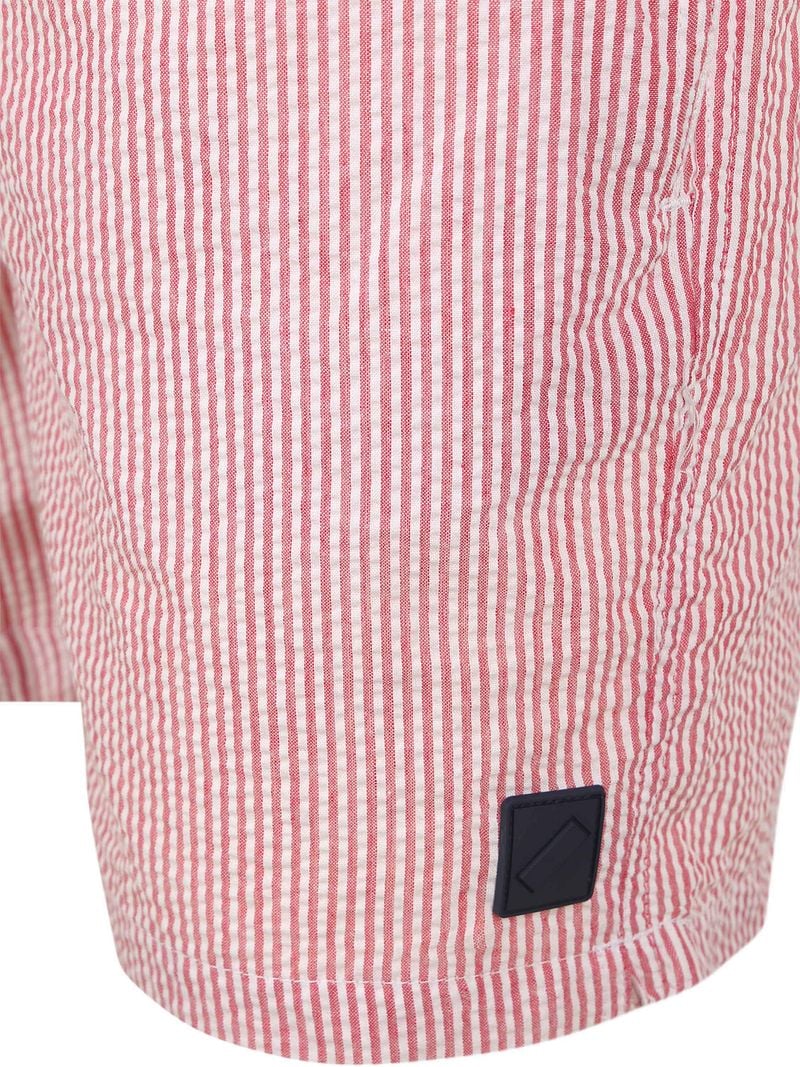 Suitable Badeshorts Stripe Seersucker Rot - Größe L günstig online kaufen