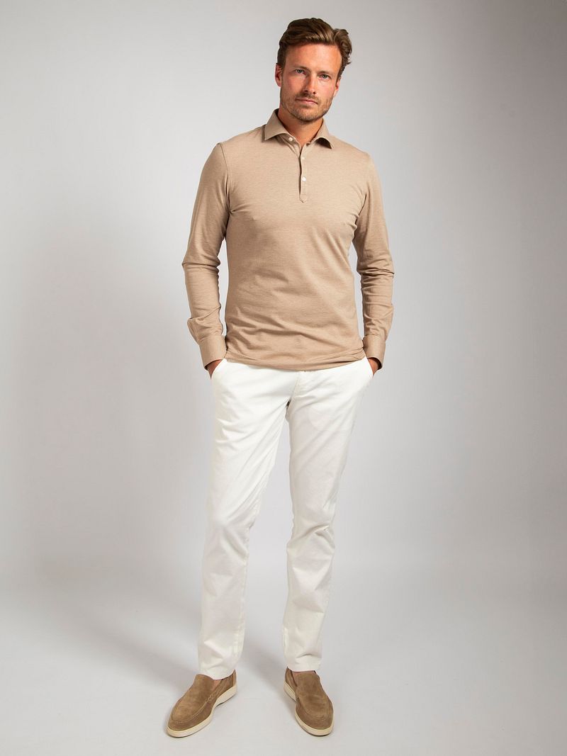 Suitable Camicia Poloshirt Beige - Größe XXL günstig online kaufen
