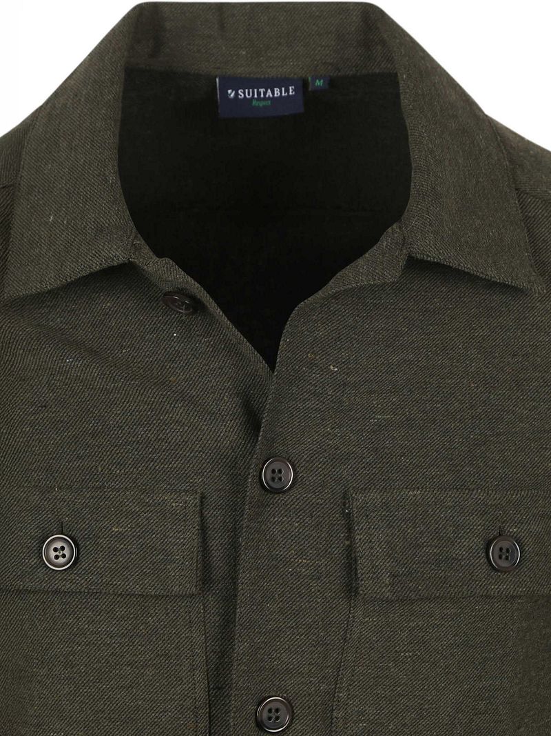 Suitable Drop Loop Overshirt Army Groen