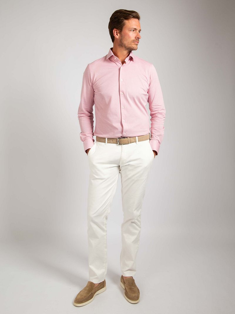 Suitable Hemd Knitted Pique Rosa - Größe 38 günstig online kaufen