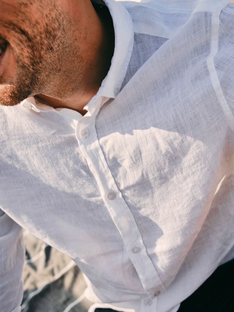Suitable Hemd Leinen Weiß - Größe 42 günstig online kaufen