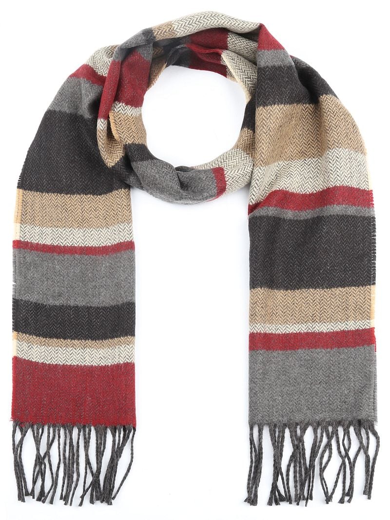 Suitable Heren Sjaal Bruin Rood -