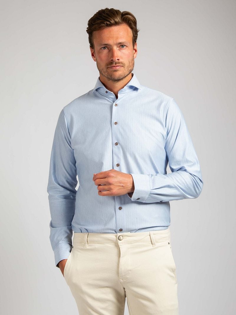 Suitable Herringbone Hemd Dunkelblau - Größe 39 günstig online kaufen