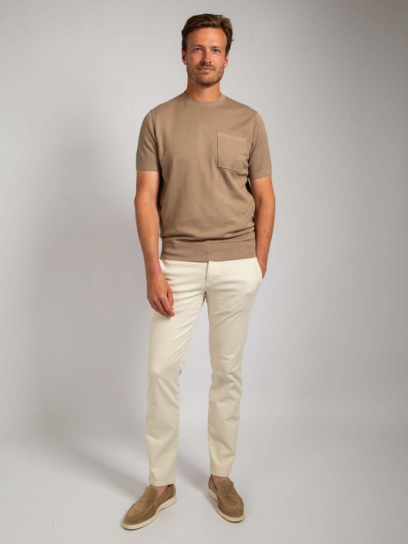 Suitable Knitted T-shirt Pocket Compact Camel - Größe L günstig online kaufen