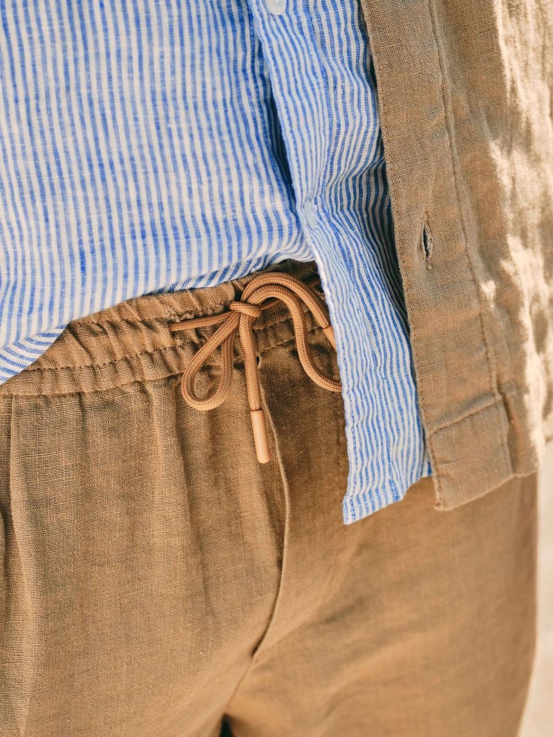 Suitable Leinen Beach Chino Beige - Größe L günstig online kaufen