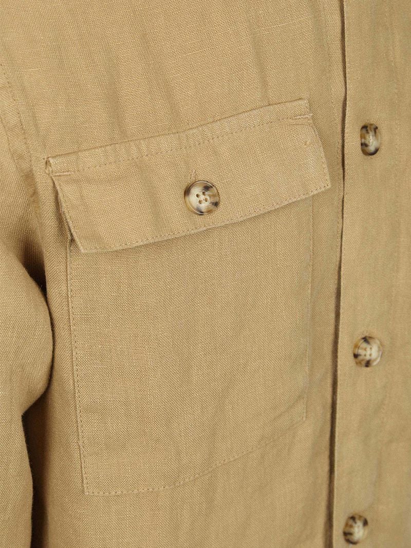 Suitable Leinen Überhemd Beige - Größe L günstig online kaufen