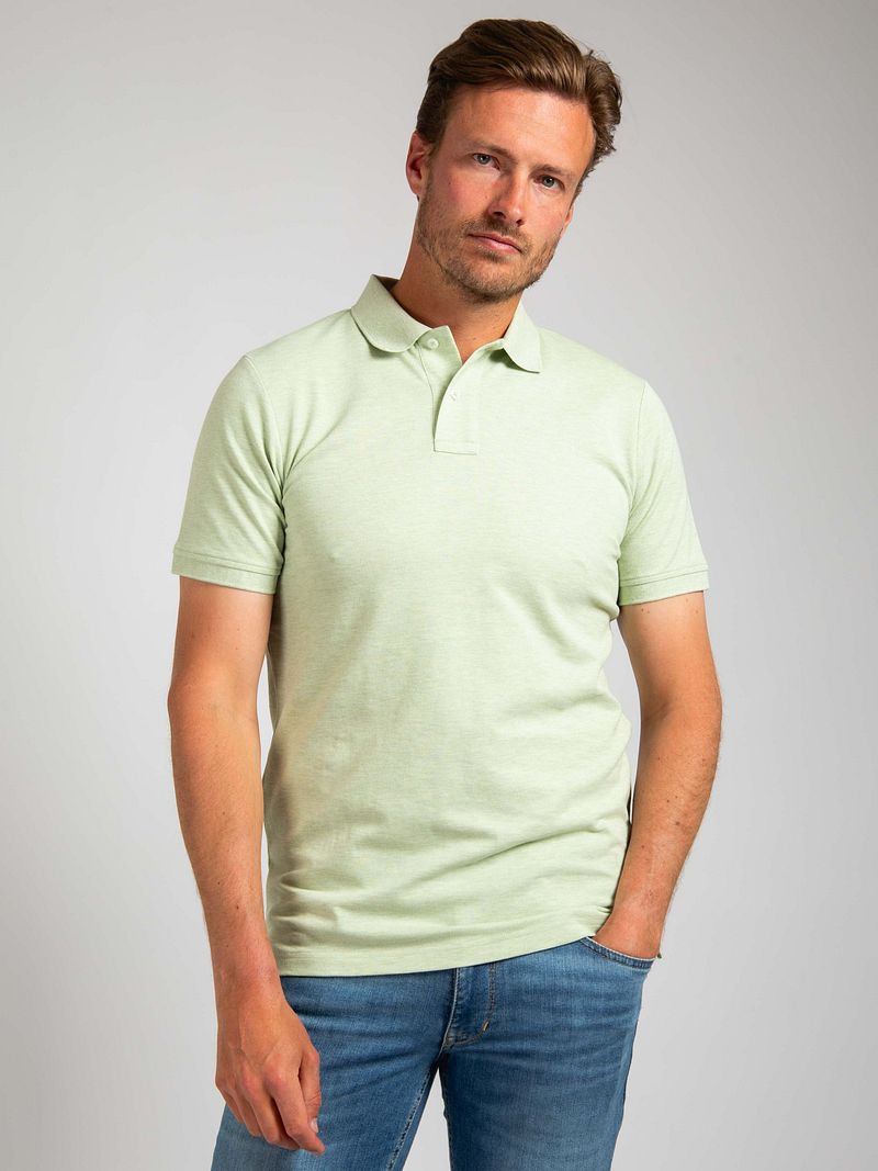 Suitable Mang Poloshirt Lichtgroen