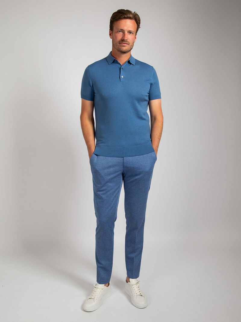 Suitable Poloshirt Merino Wolle Blau - Größe XL günstig online kaufen