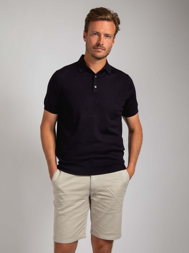 Suitable Poloshirt Merino Wolle Navy - Größe S günstig online kaufen