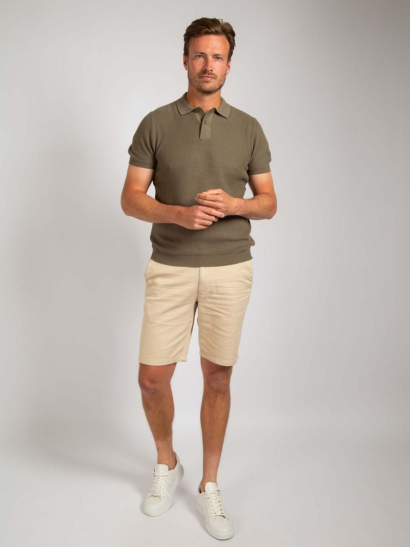 Suitable Respect Poloshirt Structure Knit Olivgrün - Größe XL günstig online kaufen