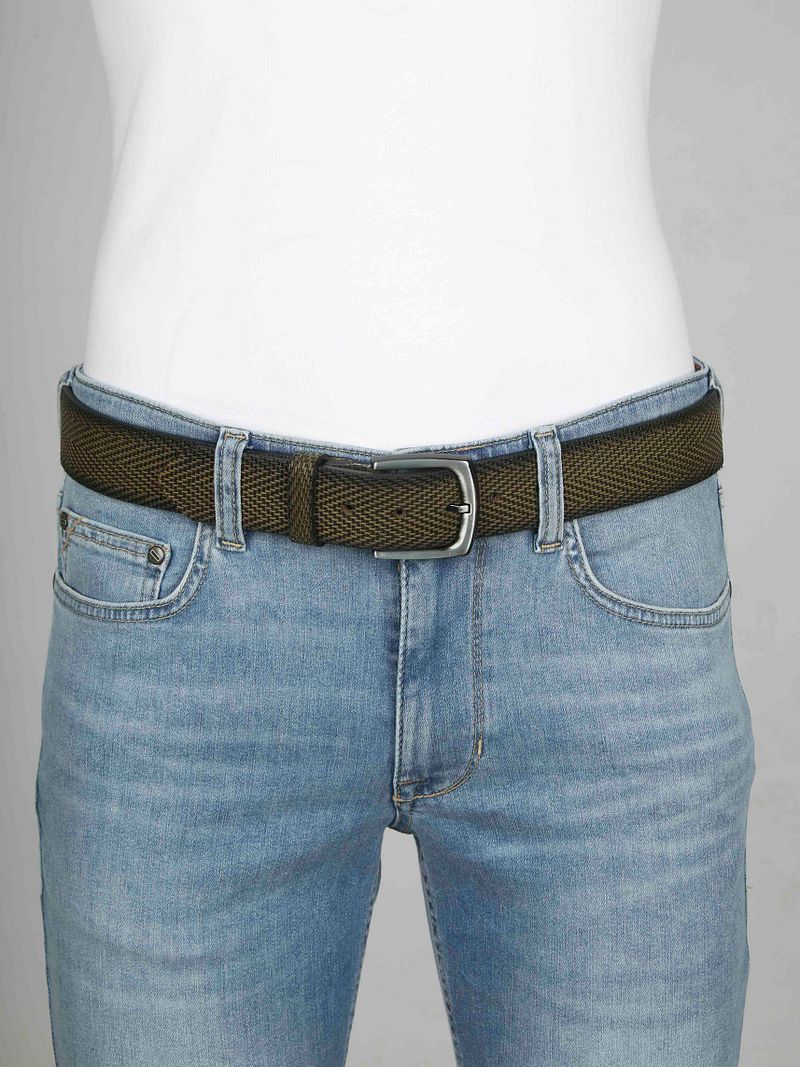 Suitable Riem Structuur Leer Groen