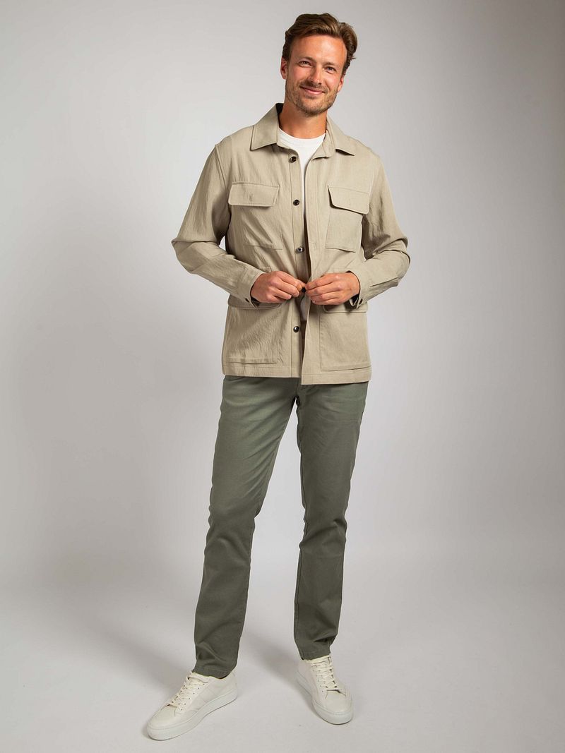 Suitable Überhemd Tencel Greige - Größe XL günstig online kaufen